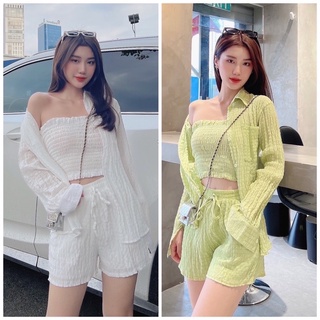 Bigsize set đi biển 3 món xốp 60-95kg
