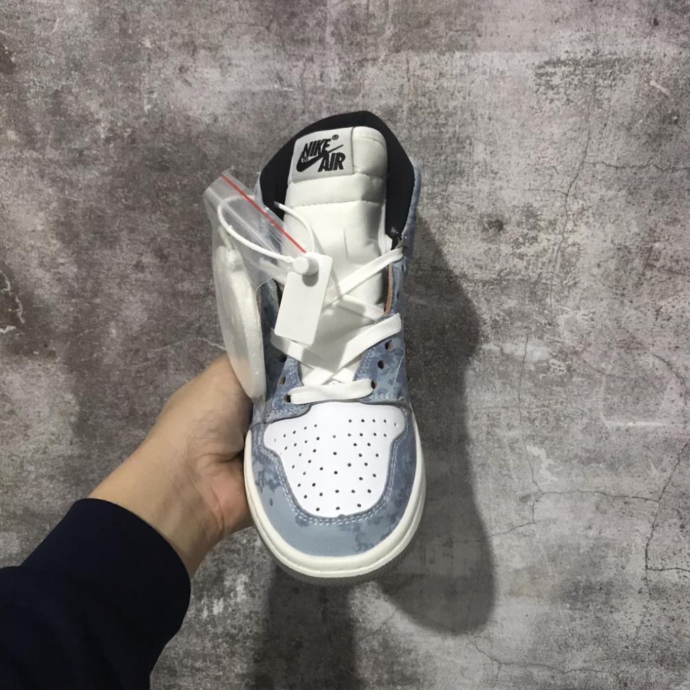 Giày JD1 high thể thao sneaker Jordan 1 HYPER ROYAL xanh nỉ cao cổ Hot Trend