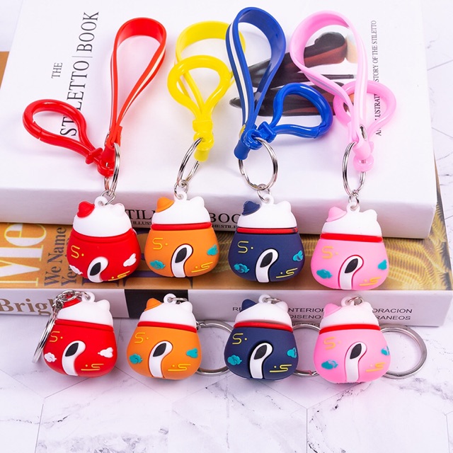 Sỉ 10 móc mèo thần tài lucky kèm dây móc 69k