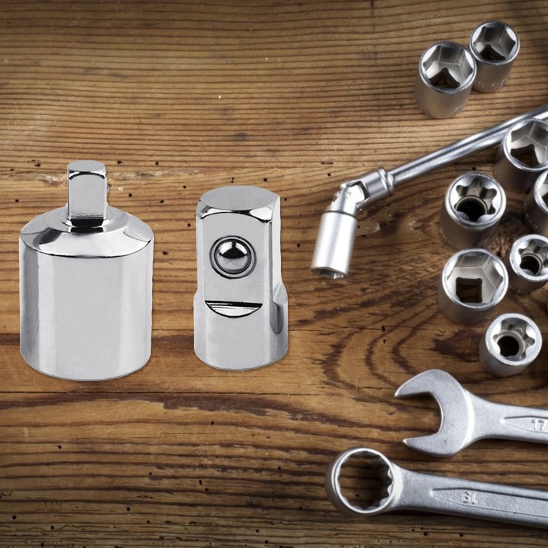Bộ 2 Đầu Chuyển Đổi Ổ Cắm Thép Từ 1 / 2 &quot;Sang 1 / 4&quot; 1 / 4 &quot;Sang 1 / 2&quot;