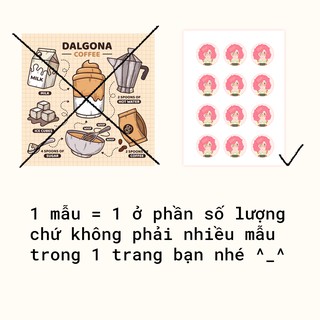 [IN STICKER] In logo decal, sticker tròn, vuông