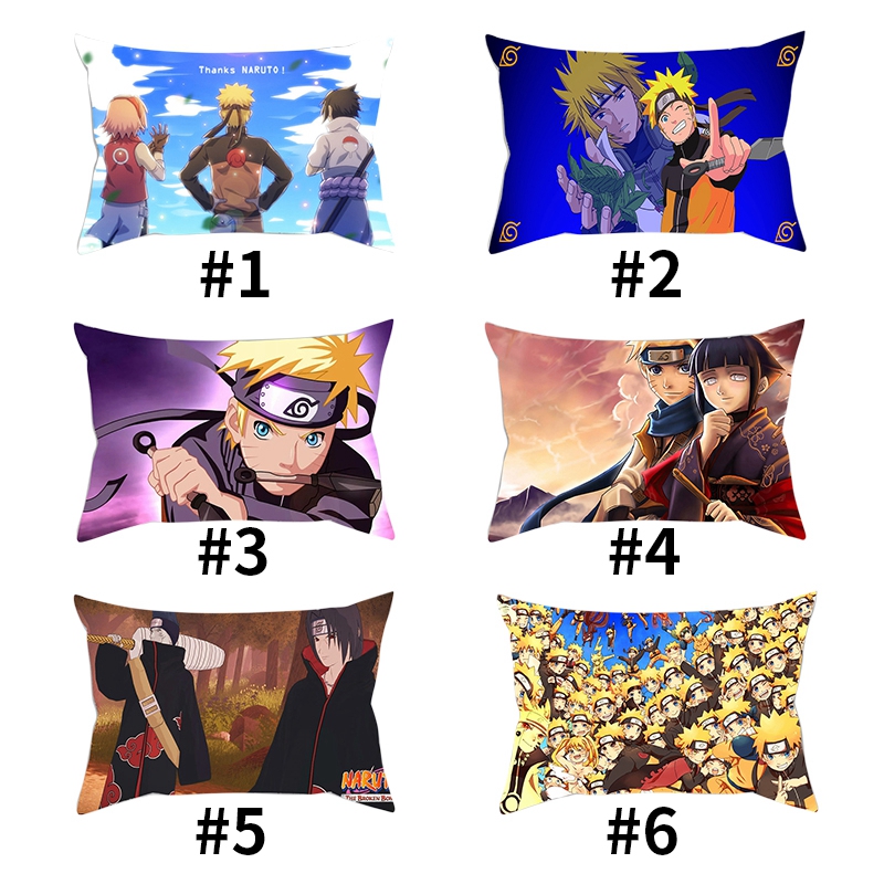 Vỏ Gối In Hình Hoạt Hình Naruto Kích Thước 50x30cm