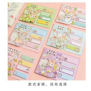 (SIÊU HOT) Bộ Sticker Trang Trí Cute + Giấy Note bella