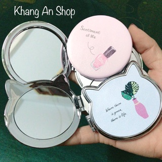 Gương mini 2 mặt cute (trang điểm bỏ túi tiện lợi)