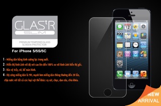 Kính cường lực iphone 5,5s
