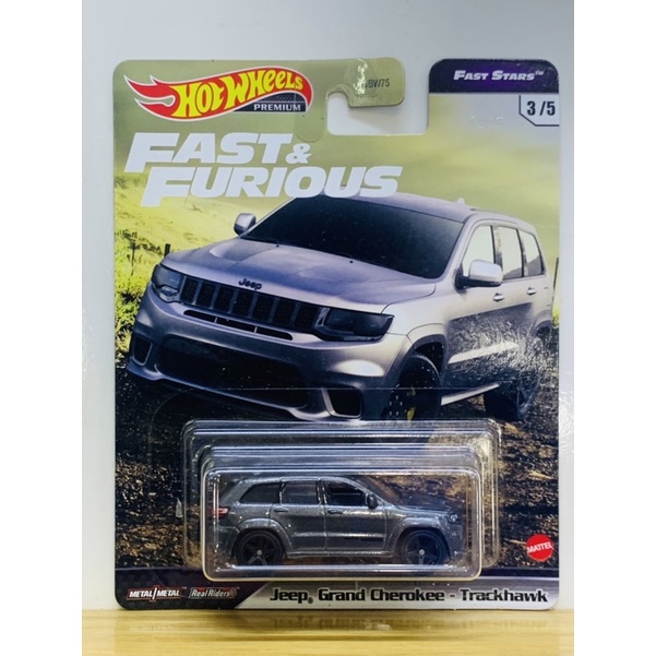 Hobby Store Xe mô hình Hot Wheels Premium Fast and Furious Jeep Grand Cherokee - Trackhawk