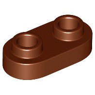 Gạch lắp ghép chính hãng Tấm 1 x 2 tròn có 2 nút mở  / Part 35480: Plate, Round 1 x 2 with Two Open Studs
