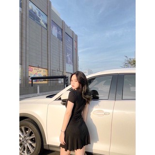Đầm Thun Xoè Basic Cuốn Biên - VN16