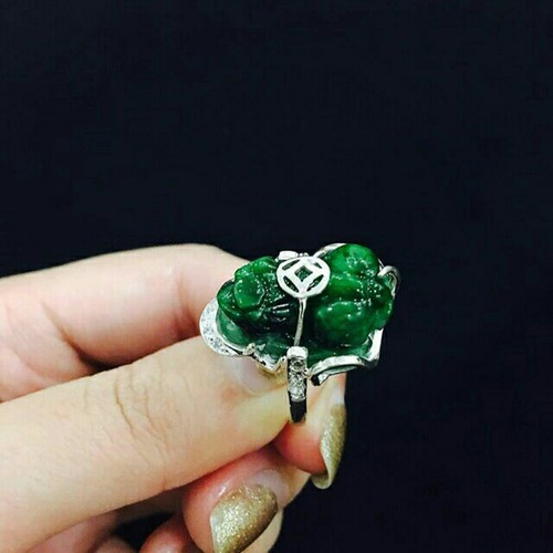 nhẫn tì hưu bọc bạc ta cao cấp