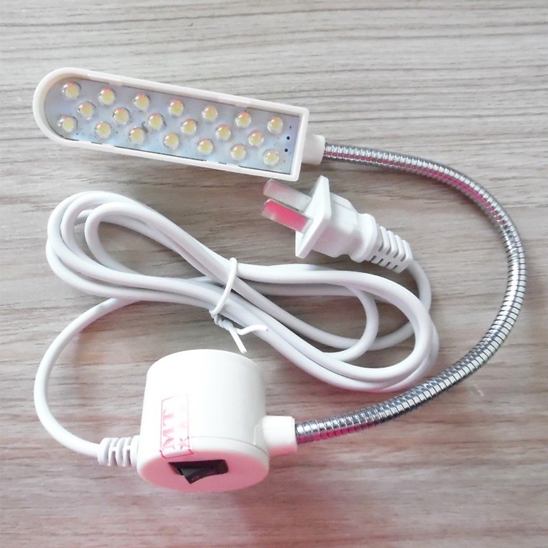 Đèn led máy may có nam châm hít mạnh và cần đèn chỉnh và bẻ được shop có phân loại