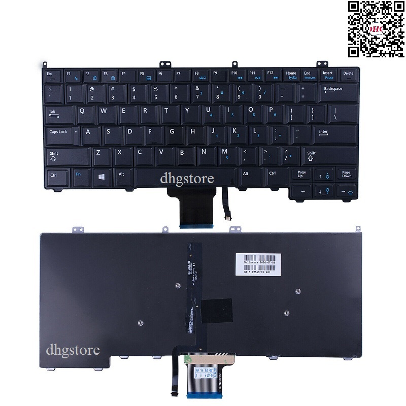 Bàn phím laptop Dell Latitude 7000 E7440 E7240 E7420 Có Đèn