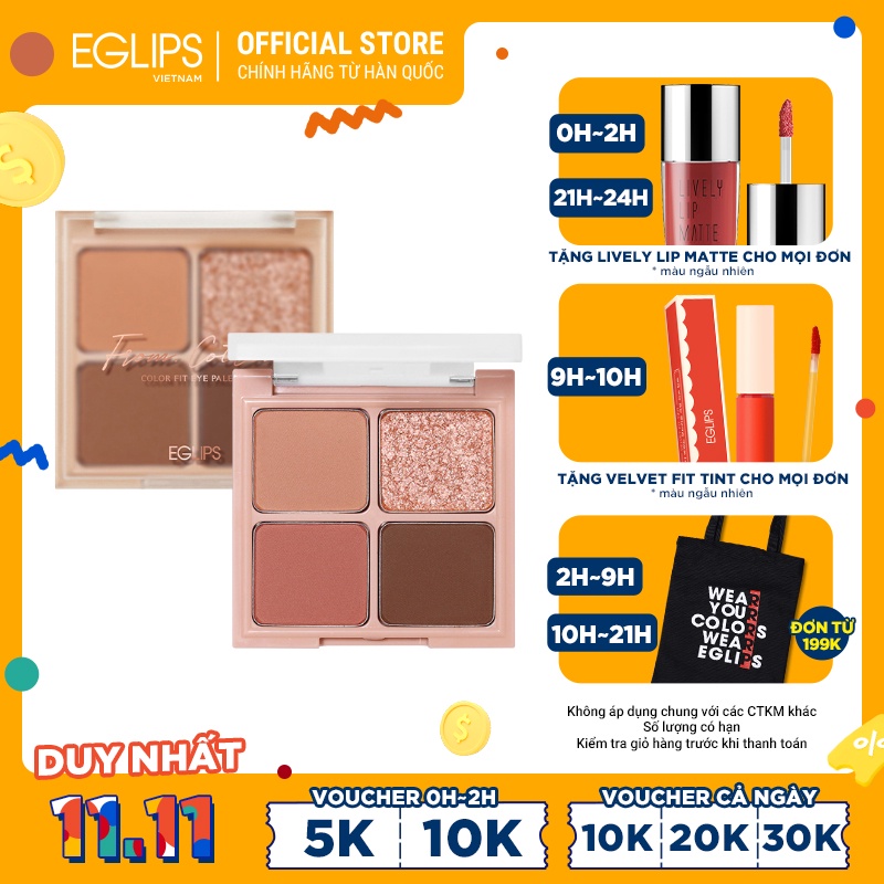 Bảng phấn mắt Eglips Color Fit Eye Palette 8.2g