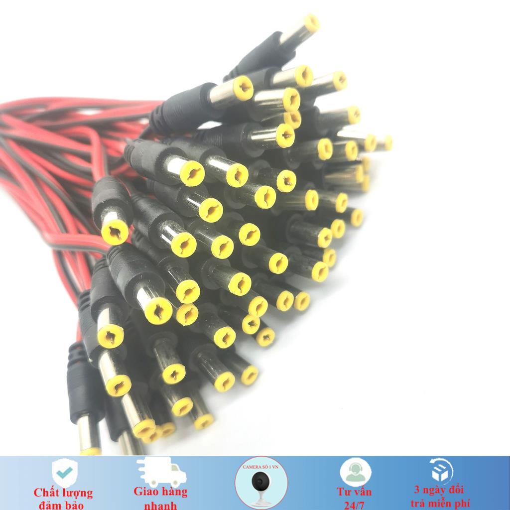 Dây DC đỏ đen, dây DC nối nguồn, jack nguồn 5.5mm x 2.1mm chịu tải lên đến 24v loại tốt