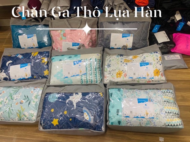 Ga phủ trần bông vải thô lụa Hàn (may theo yêu cầu)