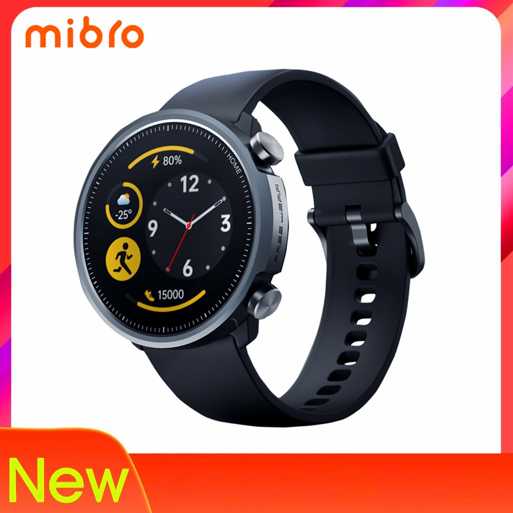 Đồng Hồ Mibro A1 Thiết Kế Thanh Lịch Chống Thấm Nước 5ATM Theo Dõi Sức Khỏe 10-Day Pin Sống,20 Chế Độ,5ATM