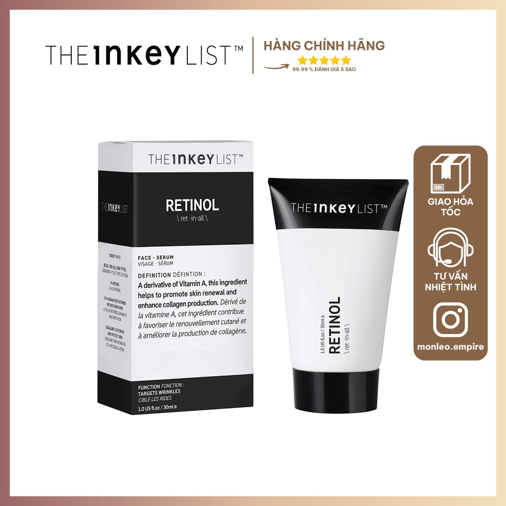 Tinh chất chống lão hóa The Inkey List Retinol Anti-Aging Serum 30ml