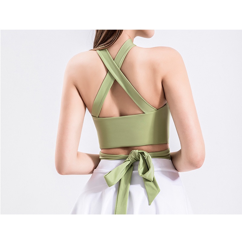 Áo Ngực Thể Thao Đan Dây Chéo Lưng Thời Trang Quyến Rũ Cho Nữ