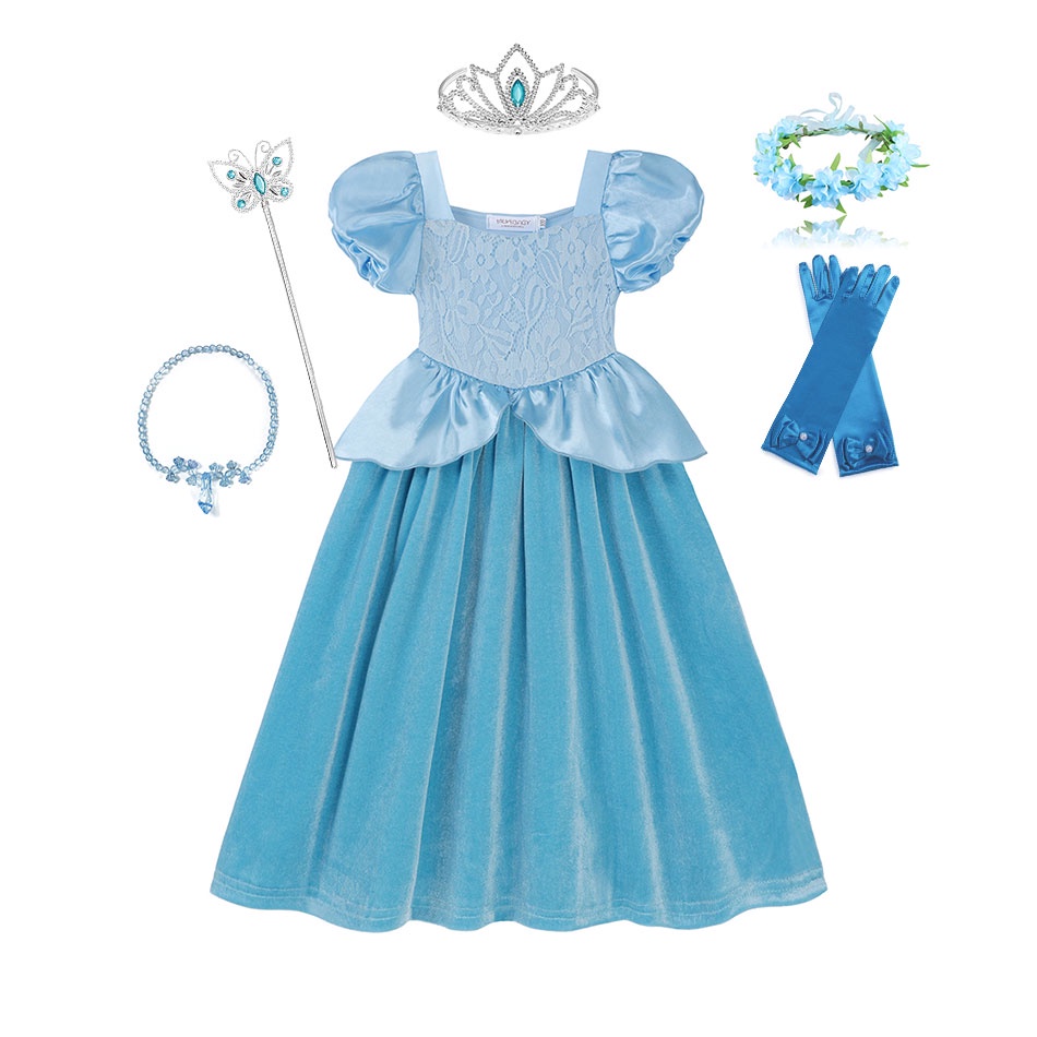 Đầm Hóa Trang Công Chúa Bạch Tuyết / Lọ Lem Cho Bé Gái