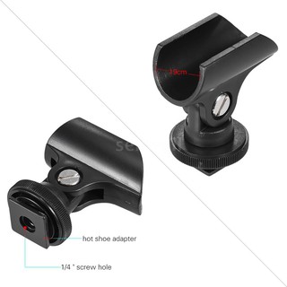 Kẹp giá đỡ Mic bằng nhựa Andoer 19mm với ngàm và lỗ vít 1/4" cho camera DSLR