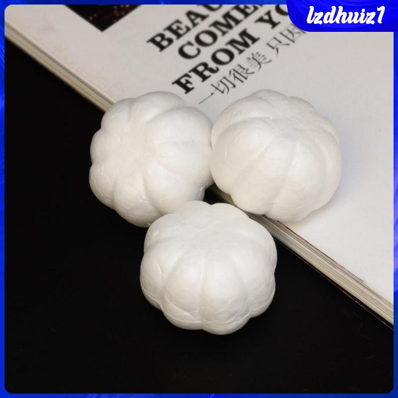 Bộ 20 Quả Bí Ngô Bằng Xốp Polystyrene Styrofoam Dùng Trang Trí Halloween