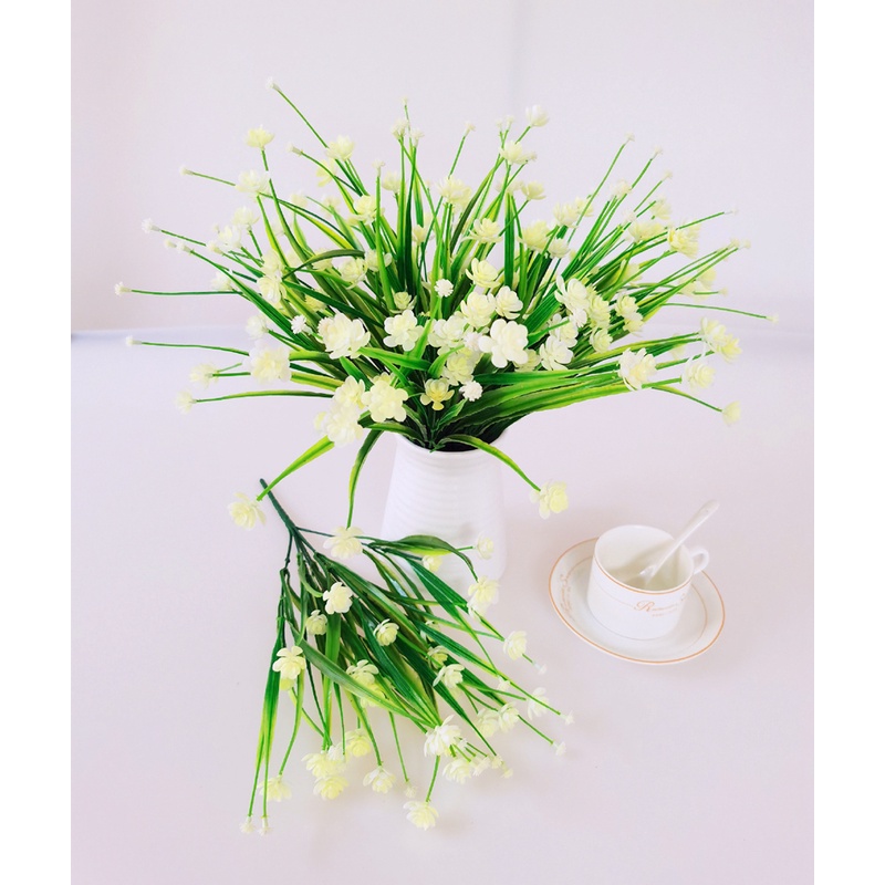 Bó Hoa Gypsophila Nhân Tạo Dùng Cho Trang Trí Tiệc Cưới hoa giả để bàn cao cấp trang trí nhà  hoa trang tri hoa gia chùm hoa giả