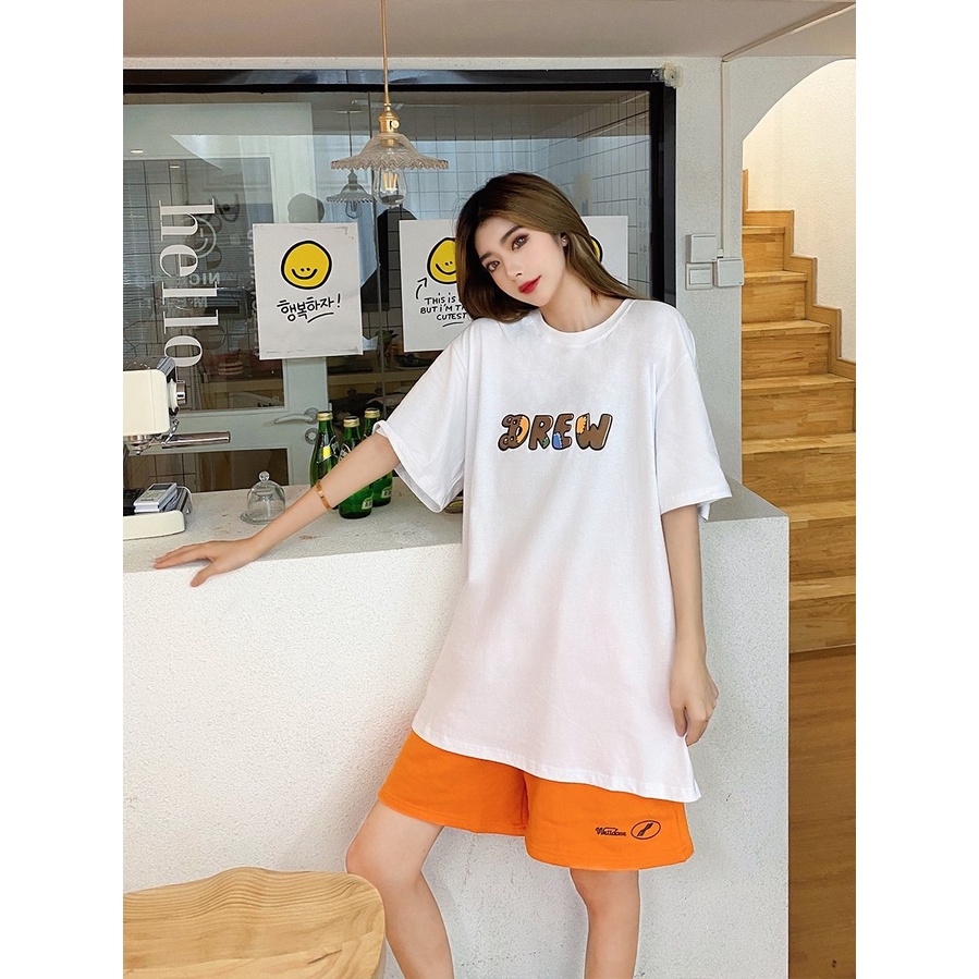 Áo thun tay lỡ DREW House chữ gấu Hogoto shop , Áo thun unisex nam nữ form rộng oversize chất liệu Cotton | BigBuy360 - bigbuy360.vn