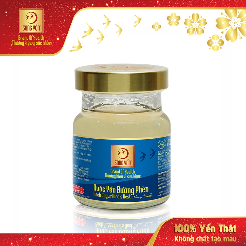 Nước Yến Đường Phèn Hương Vanilla Song Yến - Hộp 1 Lọ 70ml