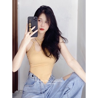 [ HÌNH THẬT ] ÁO TANKTOP VẠT NHỌN MIX DÂY