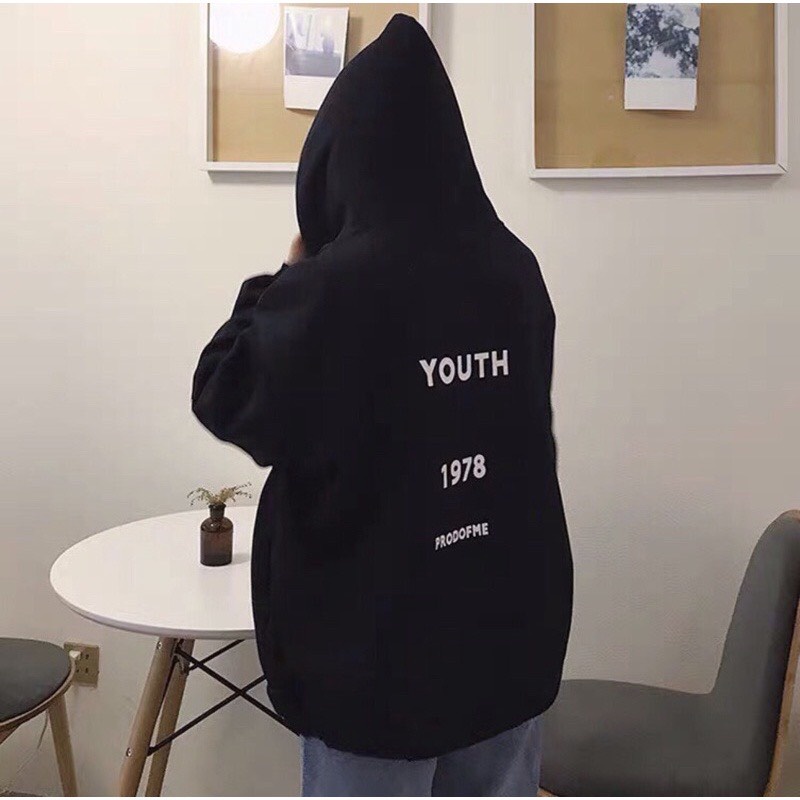 Áo Hoodie Nỉ YOUTH 1978 Nhiều Màu Unisex Siêu Xinh