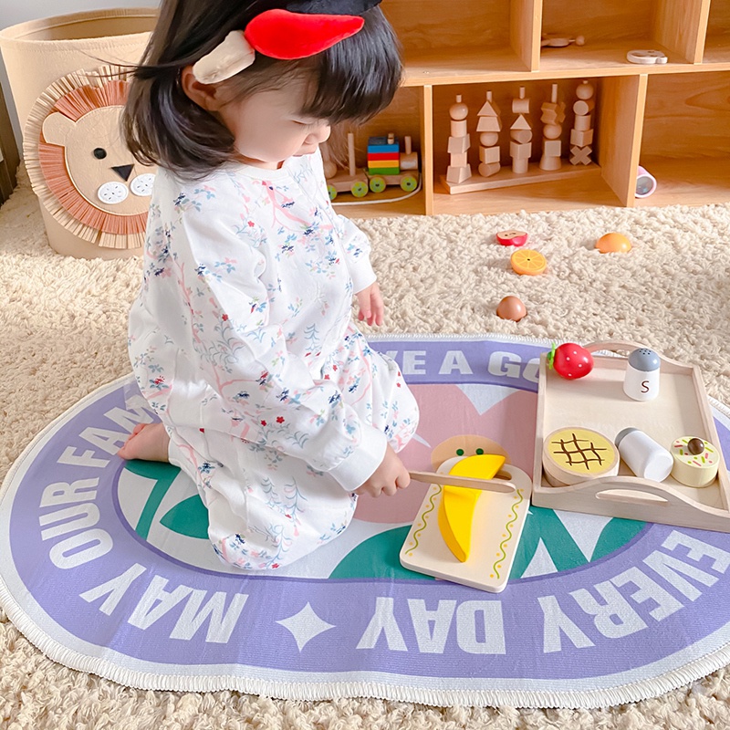 Thảm lót cửa chùi chân chống trượt họa tiết hoạt hình dễ thương