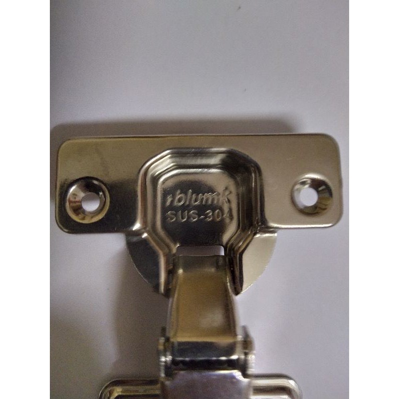Bản lề bật hơi có giảm chấn inox 304, bản lề tủ bếp inox 304 tháo lắp nhanh kèm ốc vít