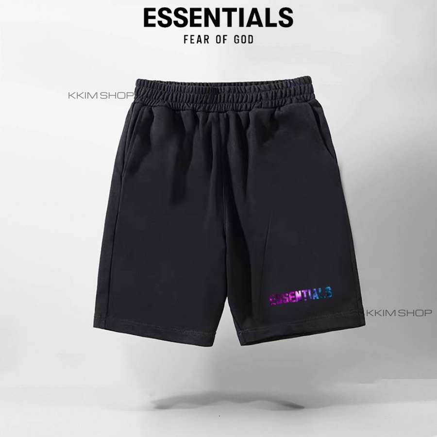 QUẦN SHORT ESSENTIALS Fear of God Nam Nữ, quần đùi thun unisex form rộng thể thao, lửng cộc ngắn mặc nhà KKIMSHOP