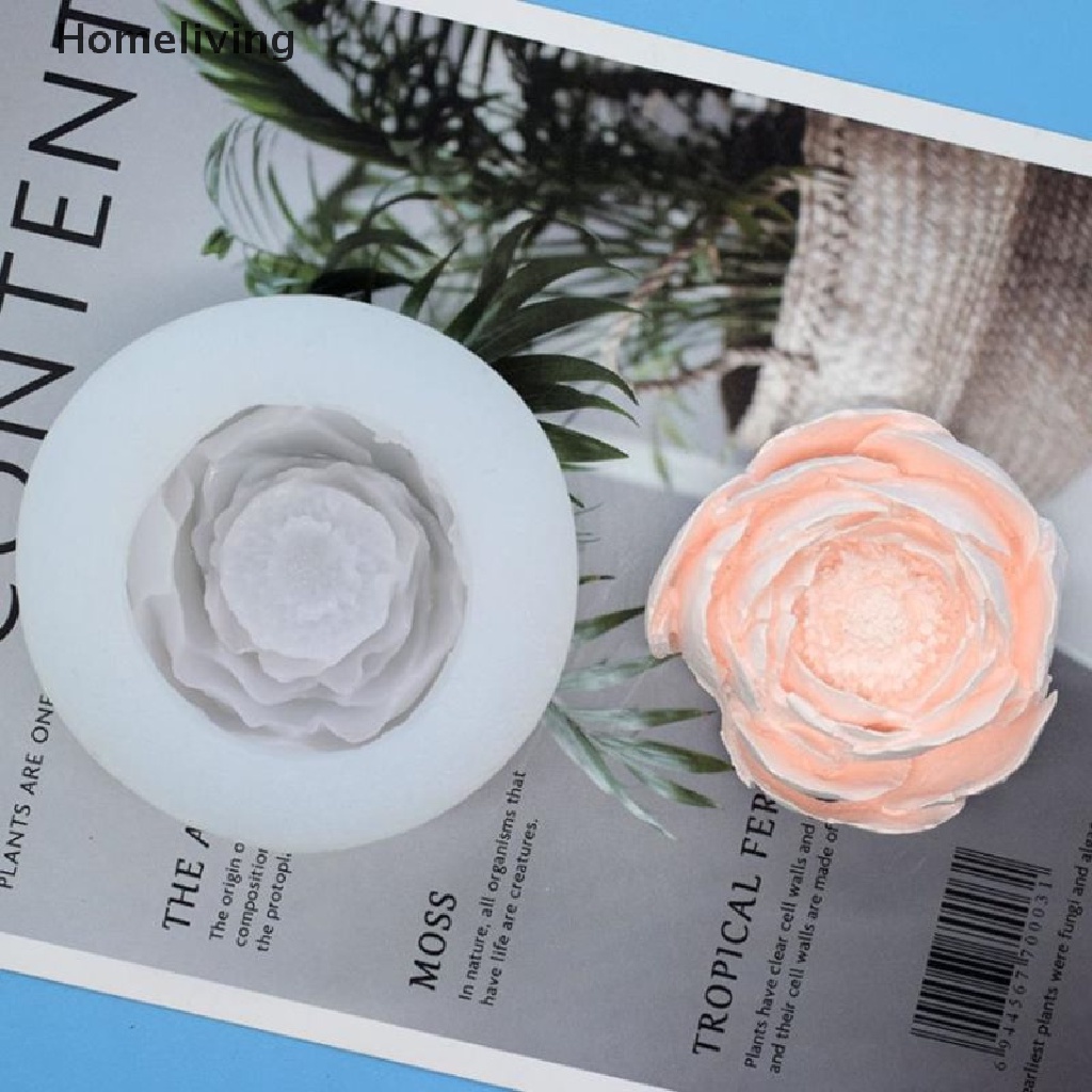 Khuôn Làm Bánh / Xà Phòng / Nến Hình Hoa Hồng 3D Bằng Silicone DIY