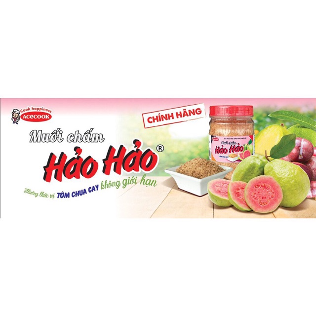 MUỐI HẢO HẢO TÔM CHUA CAY (lọ 120g) CHÍNH HÃNG