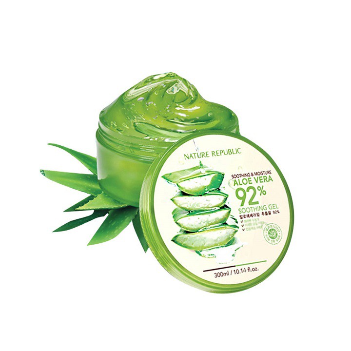 Gel dưỡng chiết xuất lô hội Nature Republic Soothing & Moisture Aloe Vera 92% 300ml