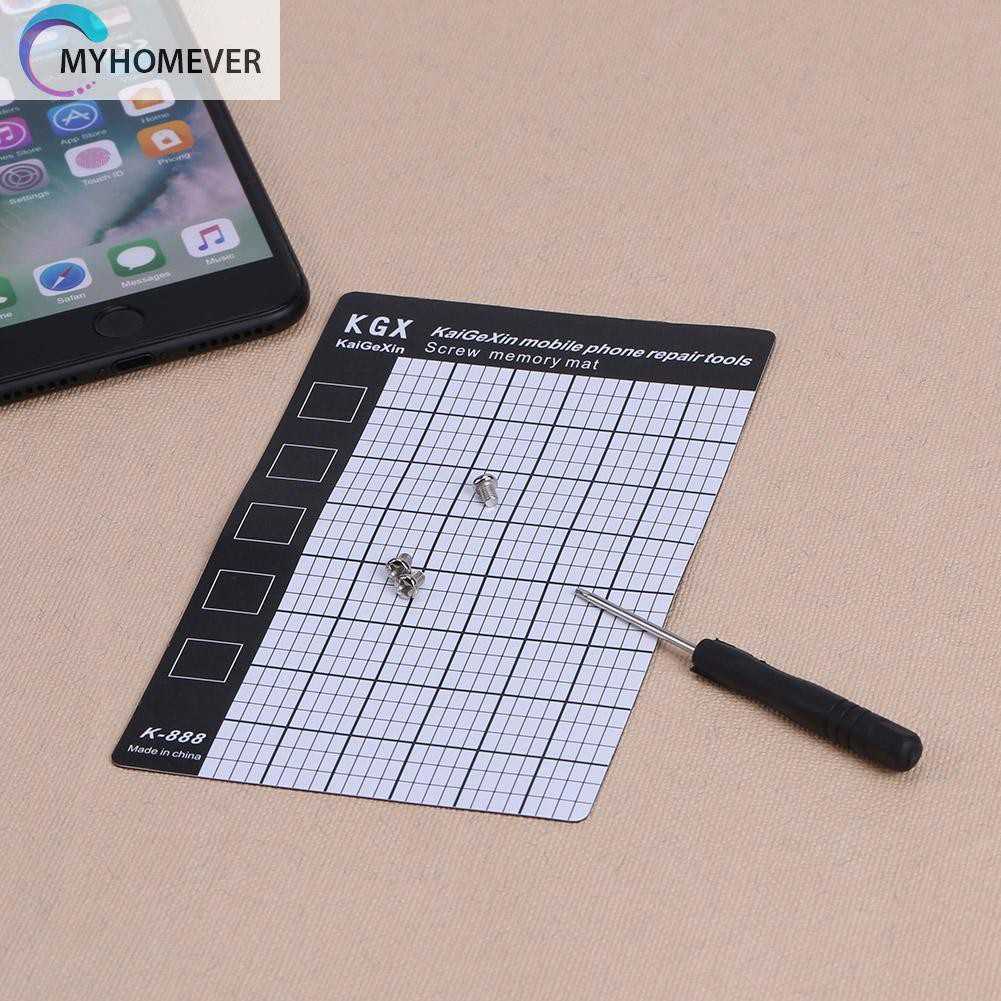 myhomever 145x90mm Palm Size Smart Phone Tablet PC Repair Pad Magnetic Screw Mat