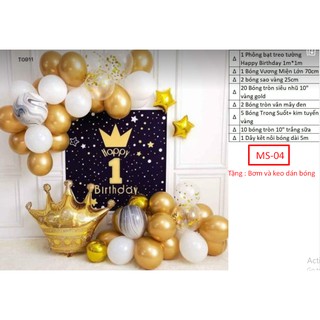 SET BONG BÓNG BACKDROP SET BÓNG TRANG TRÍ SINH NHẬT (4 MẪU MỚI)