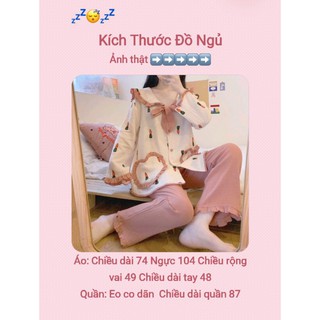 ORDER_ Bộ Ngủ Tiểu Thư Dễ Thương N19
