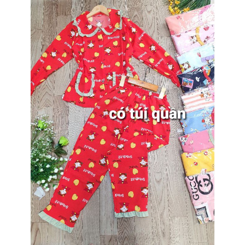 [60kg]Pizama tay dài , phom dưới 60kg