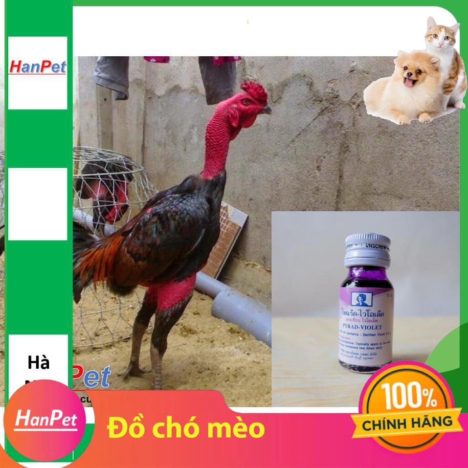 HN- bôi mép gà chọi, Mép trong Violet cho chiến kê, dạng bôi 15ml/lọ- MADE IN THA