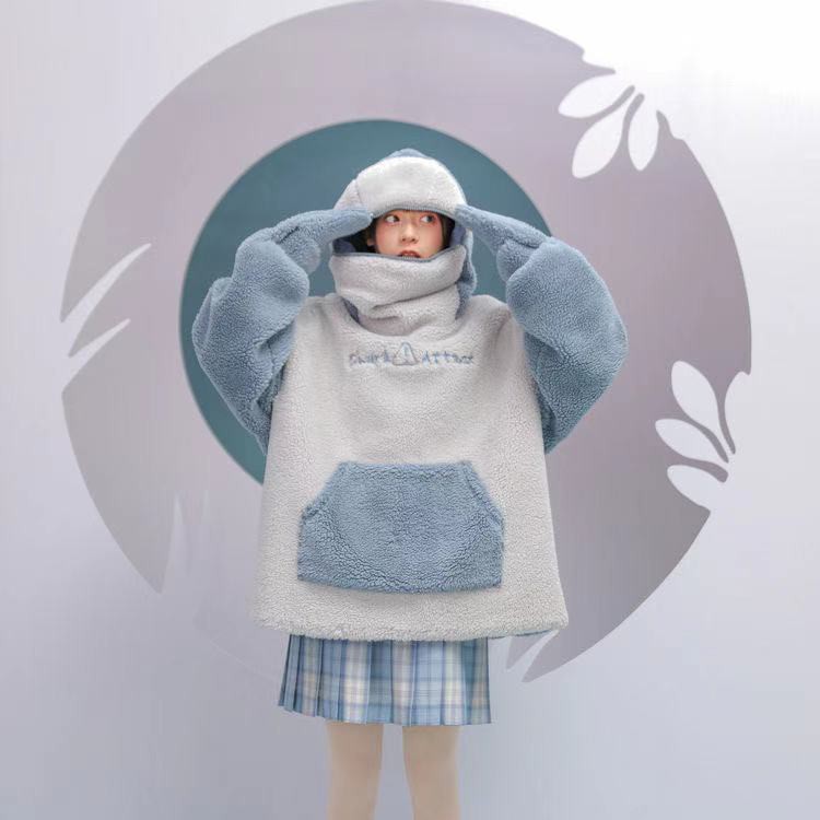 Áo nỉ tay dài in hình cá mập thời trang thu đông mới | BigBuy360 - bigbuy360.vn