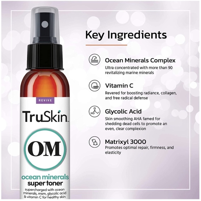Nước xịt khoáng Truskin ocean minerals Toner 118ml USA | BigBuy360 - bigbuy360.vn