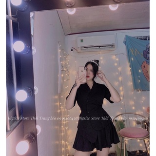 SET VÁY ÁO VEST LỆCH TÀ [ BIGSIZE 60-90KG ]