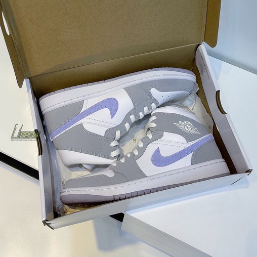 Giày Nike Jordan 1 Mid Wolf Grey
