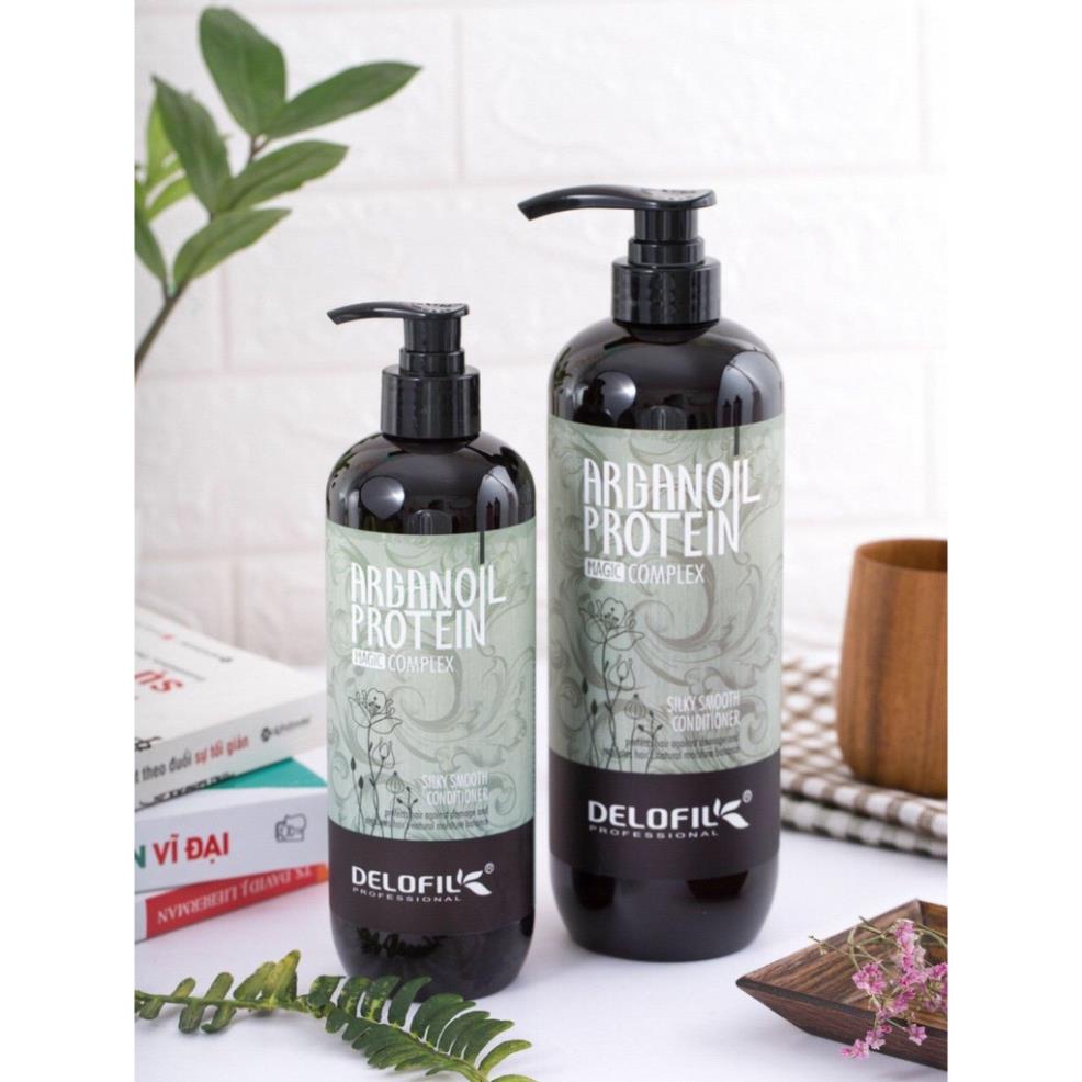 DẦU GỘI DẦU XẢ DƯỠNG ẨM PHỤC HỒI DELOFIL-MỀM MƯỢT CHỐNG GÀU Arganoil Protein 800ml | BigBuy360 - bigbuy360.vn