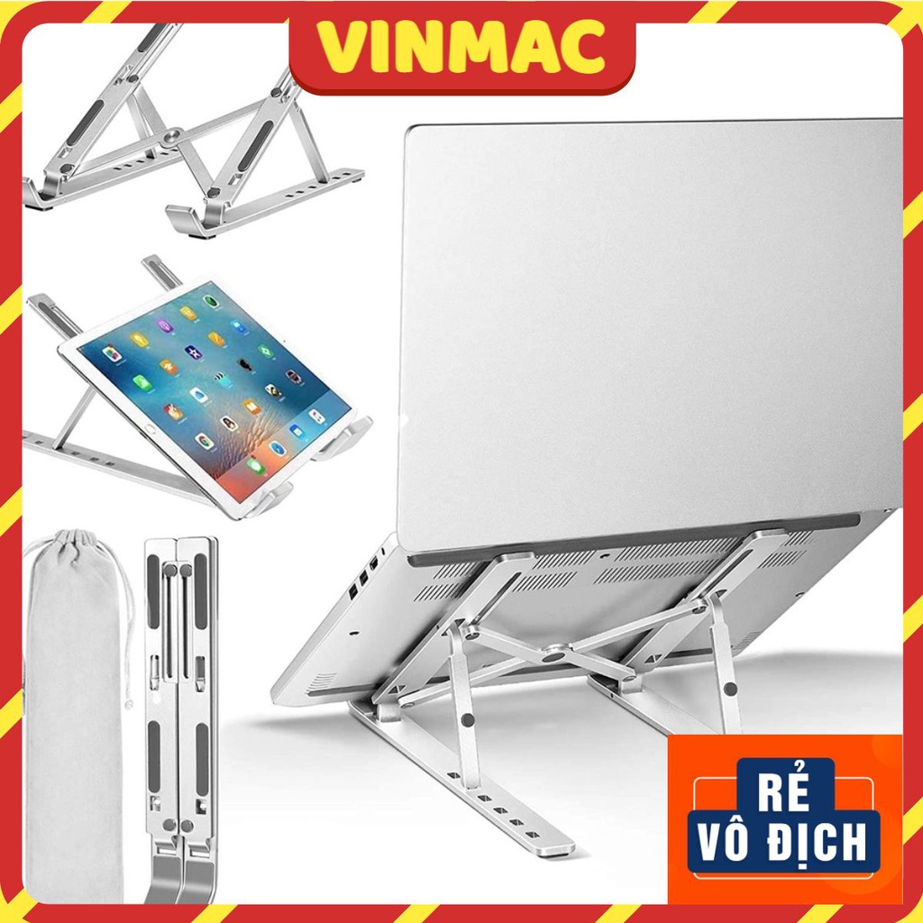 Giá đỡ laptop,macbook,ipad 𝐍𝐇𝐎̂𝐌 𝐂𝐀𝐎 𝐂𝐀̂́𝐏 𝟐 𝐂𝐇𝐎̂́𝐓 𝐒𝐈𝐄̂𝐔 𝐁𝐄̂̀𝐍 kệ đỡ máy tính tản nhiệt, gấp gọn