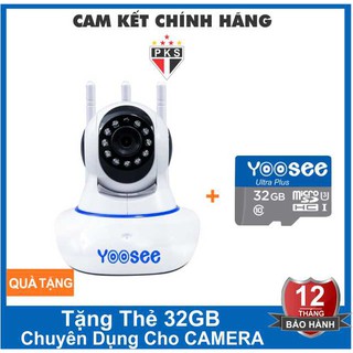 Camera ip 3 anten yoosee 720hd + thẻ 32gb yoosee
