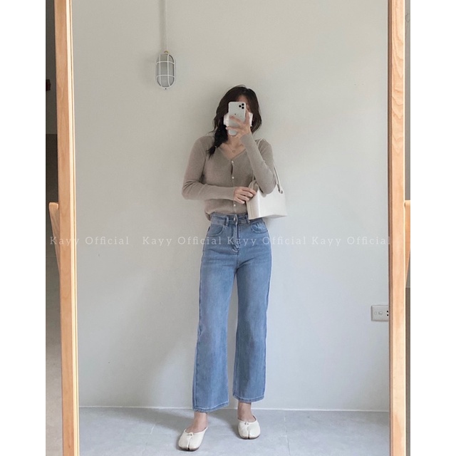 Áo khoác len mềm cổ V chất đẹp _ Alct ( Ảnh thật ) | BigBuy360 - bigbuy360.vn