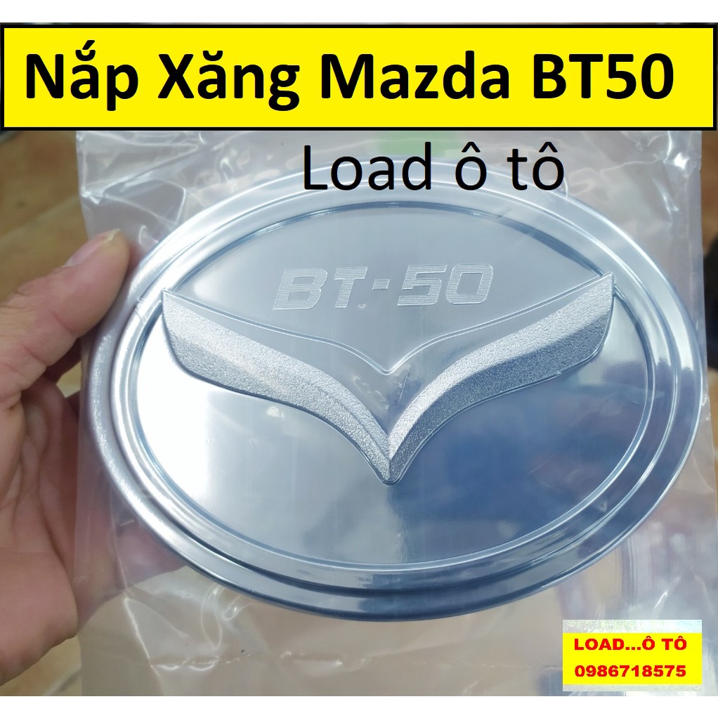 Ốp Nắp Bình Xăng Xe Mazda BT50 Nhựa ABS Mạ Crom Sáng Bóng
