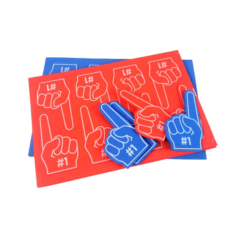 Bộ 5 Miếng Đệm Ngón Tay Bằng Xốp EVA #1 Găng Tay Thể Thao Màu Đỏ Xanh Dương / Xanh Dương Dùng Trong Các Bữa Tiệc